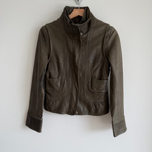 Pre owned Y2K 레더 자켓