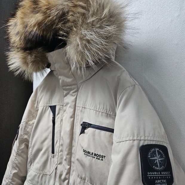 폴램 구스 다운 패딩  베이지 95