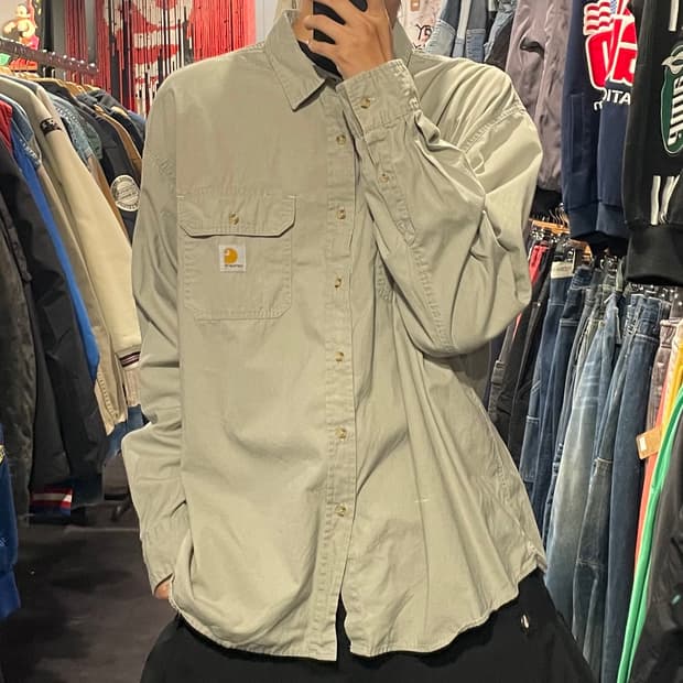 [IM] carhartt 칼하트 그레이 긴팔셔츠