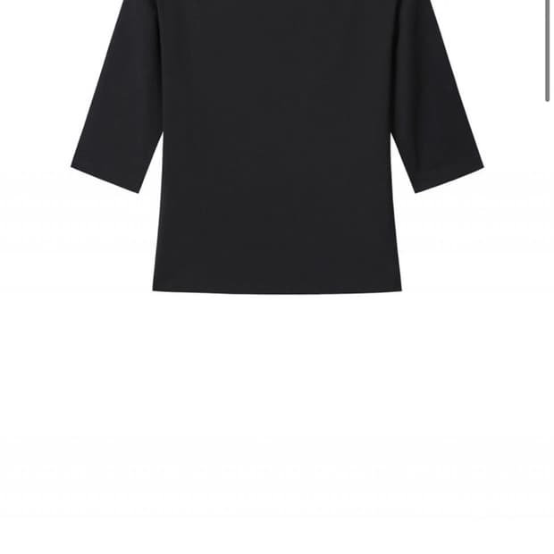 브리즈 Boatneck Half Sleeve T-shirt - black