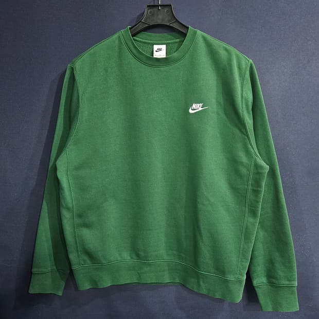 나이키 자수로고 그린 남성 105~110 기모 맨투맨 