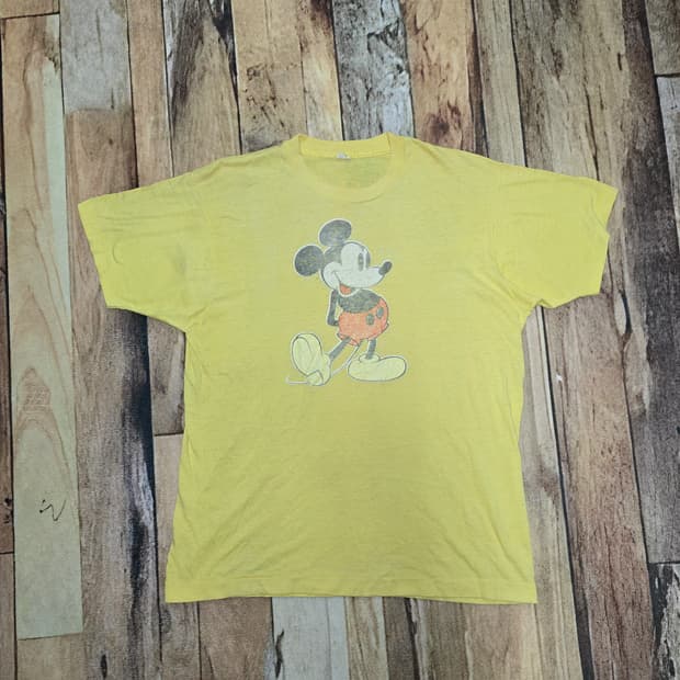 Vintage 70~80s Screen star 오리지널  미키 티셔츠 