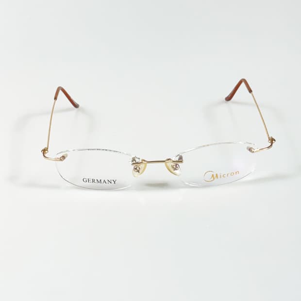 독일제 MICRON 무테 스퀘어 프레임 빈티지 안경