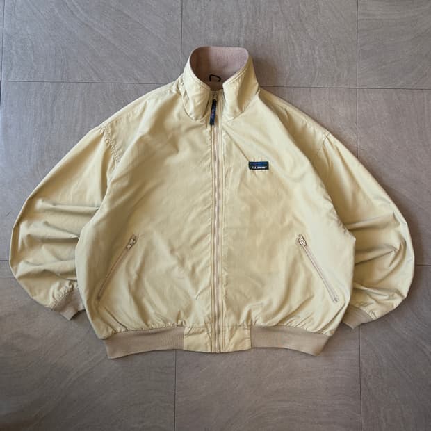 90년대 엘엘빈 쓰리 시즌 베이지 웜업 자켓
