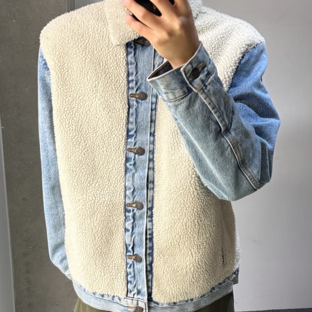 리바이스 프리미엄 빅 이 쉐르파 데님 자켓