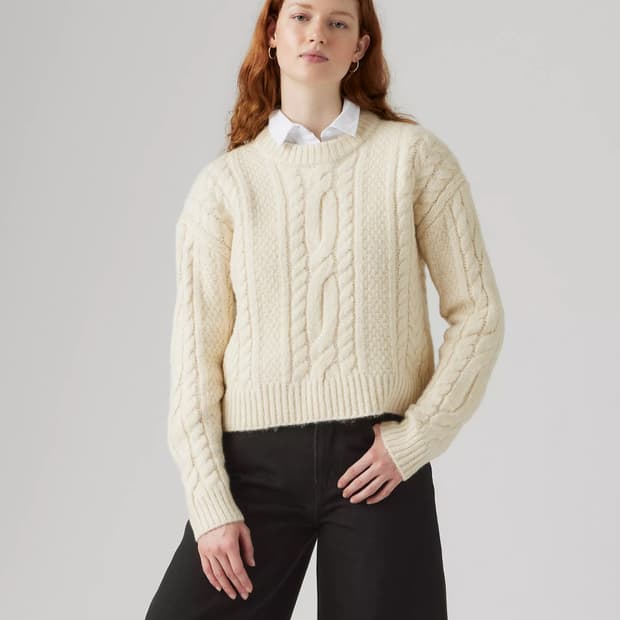 리바이스 케이블니트 크림 색상