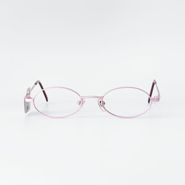 Close-up 핑크 오벌 메탈 데드스탁 빈티지안경