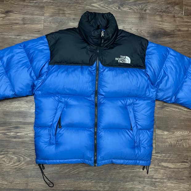 노스페이스 700 눕시 구스다운 푸퍼 패딩 블루