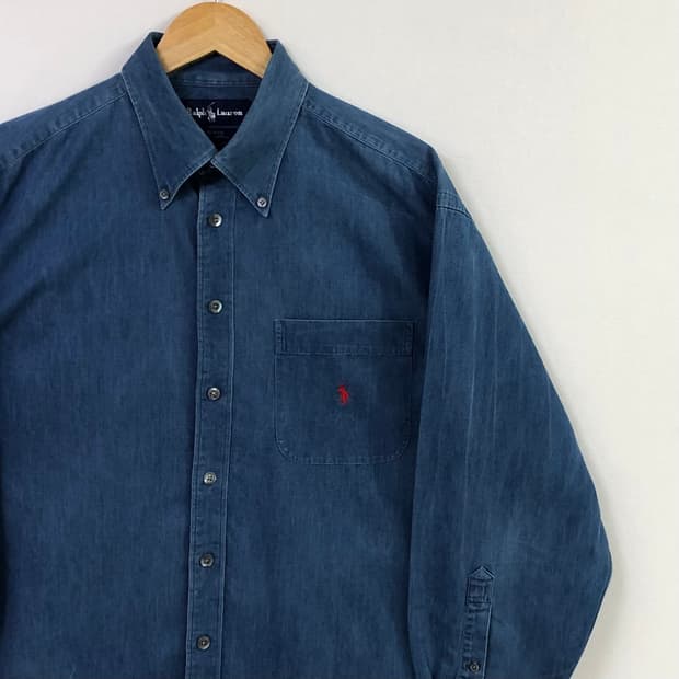 XL 폴로 데님 셔츠