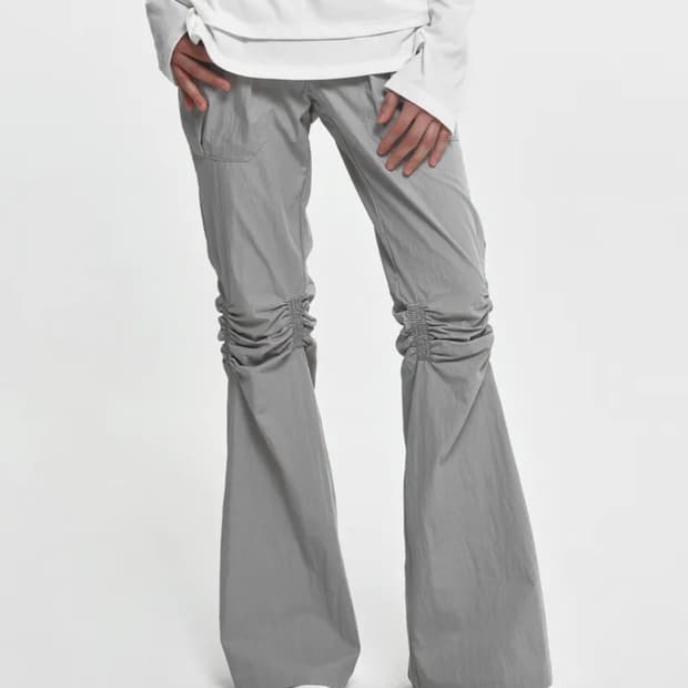 나체 NACHE EXPOSURE ZIP DETAIL PANTS(GRAY)