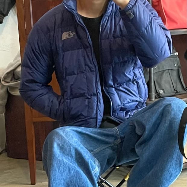 노스페이스 600 경량패딩 S
