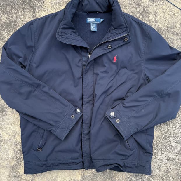 폴로 플리스 안감 나일론 자켓 / 해링턴 스타일