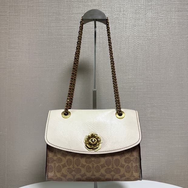 빈티지 코치 플라워 백