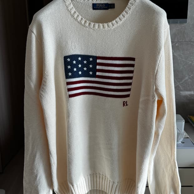 폴로 성조기 니트 L
