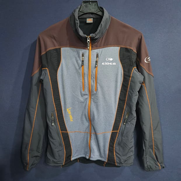 아이더 배색 남성 슬림핏 100 등산복 집업자켓 