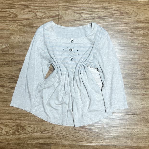 빈티지 단추 스트라이프 티셔츠 히메갸루 모리걸 코이세이오깔 긱시크 페어이