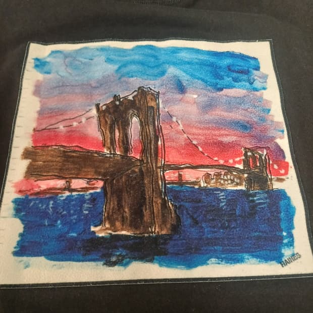 [Rare]질스튜어트뉴욕x리차드헤인즈 콜라보 브루클린 브릿지 후드[S] 