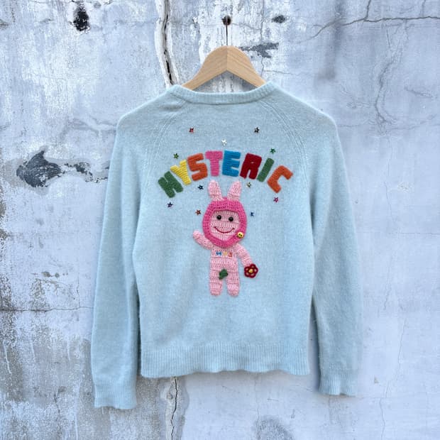 Hysteric Glamour 히스테릭글래머 앙고라 니트 집업