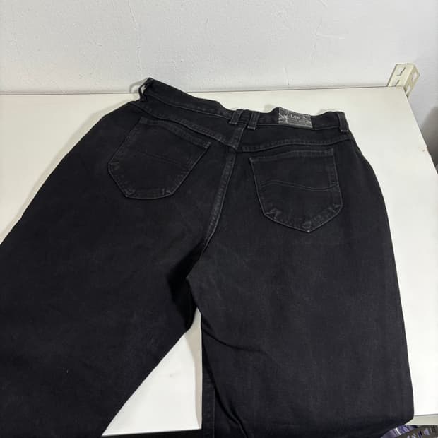 XL 올드 리 LEE 블랙 레귤러핏 블랙 데님팬츠