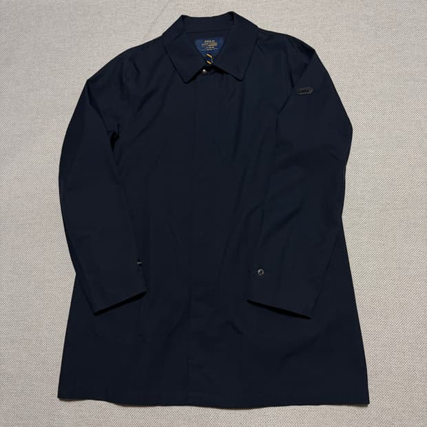 폴로 랄프로렌 네이비 트렌치 레인 코트