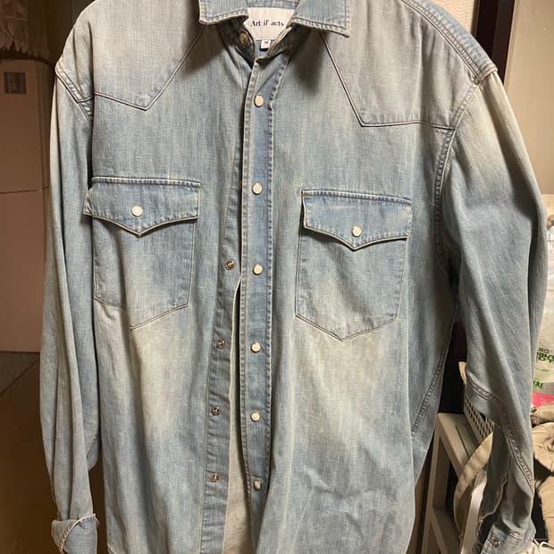 아트이프액츠 웨스턴 데님셔츠 m