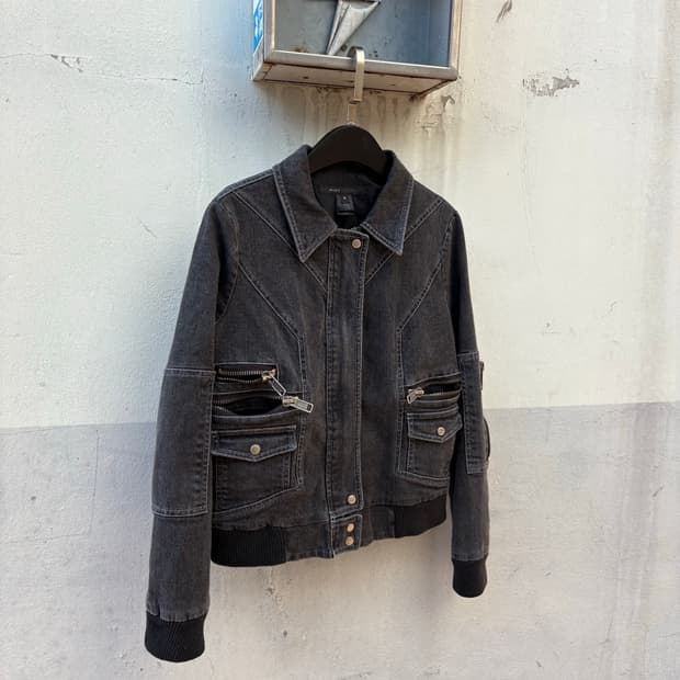 Marc Jacobs Denim Biker Jaket