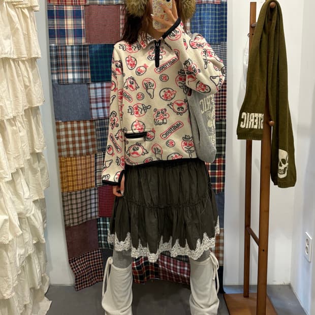 히스테릭글래머 패턴 후리스