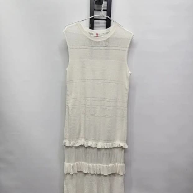 타임 니트 프릴 롱 원핏 90