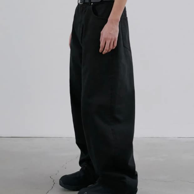 브랜디드 1705 페이디드 블랙진 맥스와이드스트레이트 30 사이즈