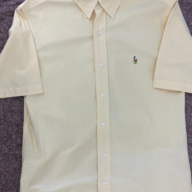 💛 Ralph Lauren 클래식핏 버튼다운 반팔 셔츠 