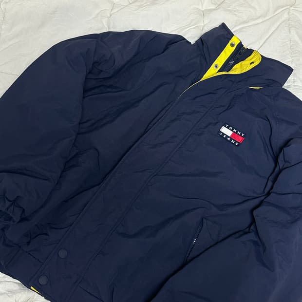 타미 진스 올드스쿨 패딩 라지