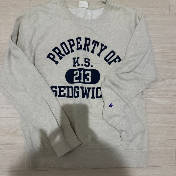 챔피온 스웻 맨투맨 오트밀 L