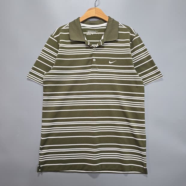 나이키 골프(NIKE GOLF) 스트라이프 카라 티셔츠 M