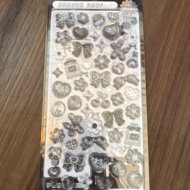 봉봉 드롭 스티커(블랙)