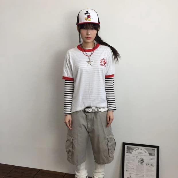 Russell Athletic USA Ringer Tee