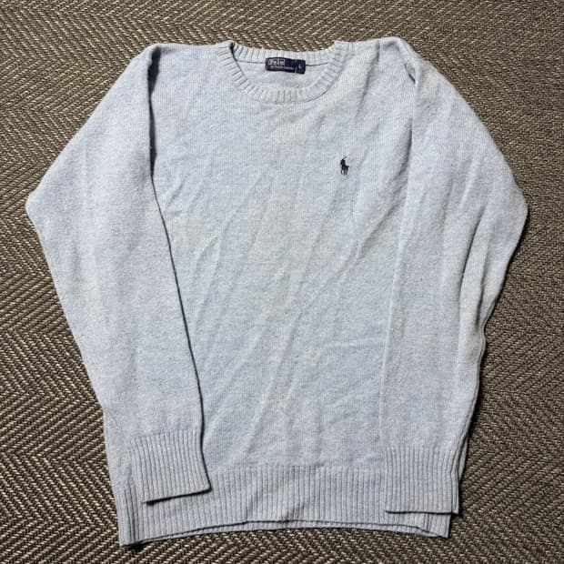 폴로 랄프로렌 라운드넥 하늘색니트(L)