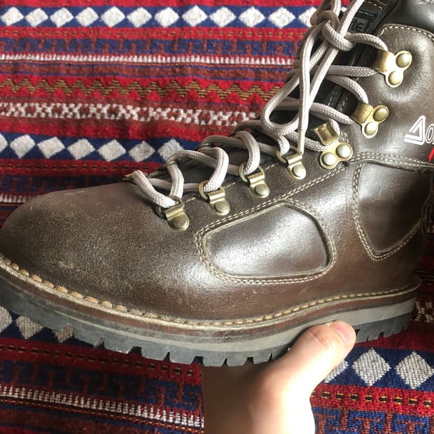 이탈리아 빈티지 레더 마운틴부츠 40