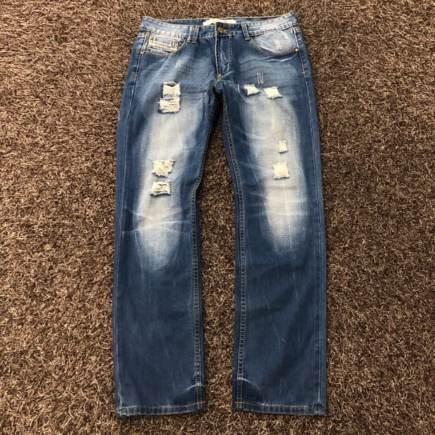 디젤 디스 워싱 데님 팬츠