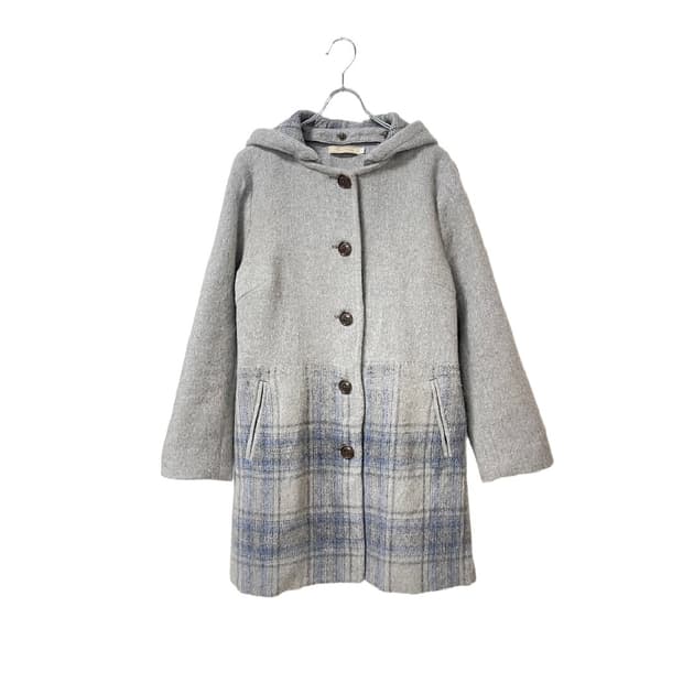 CROCODILE Wool mixed Hood Coat