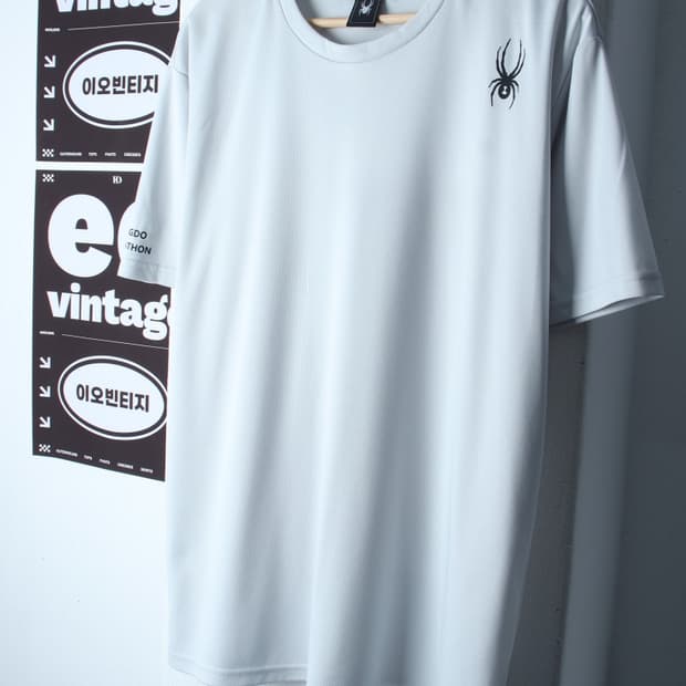 (2XL) 스파이더 반팔 티셔츠 빅사이즈 기능성 마라톤-H35878