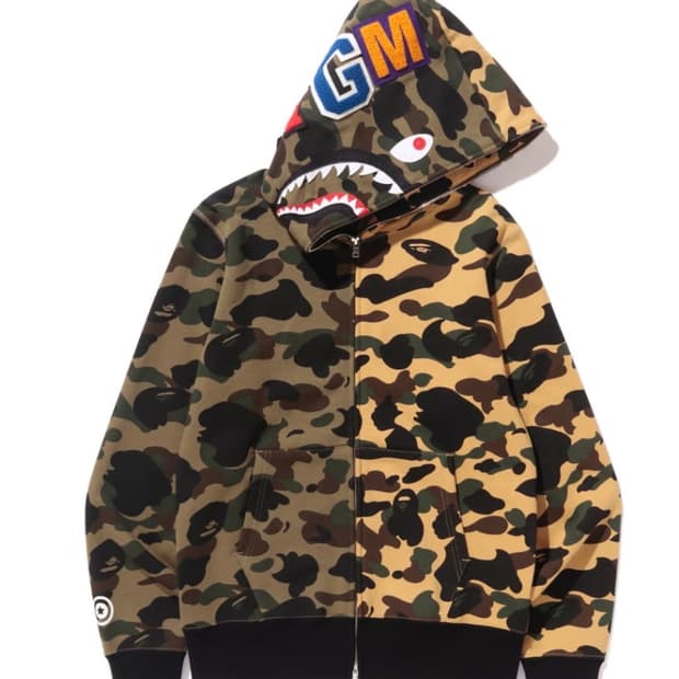 베이프 황계 녹계 아수라 샤크 후드집업 L