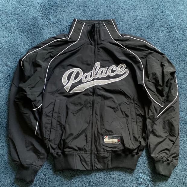 팔라스 스포츠 밋 스크립트 자켓 블랙 - 22FW