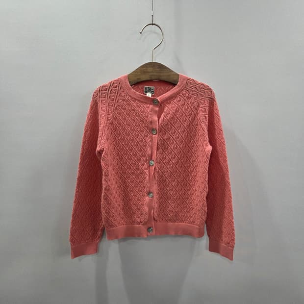 봉통 여아 펀칭 니트 가디건 6 