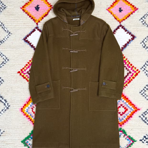 오라리 하드 멜튼 더플코트