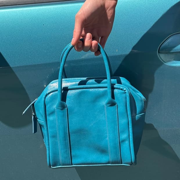 여밈 미니박스 백 아쿠아