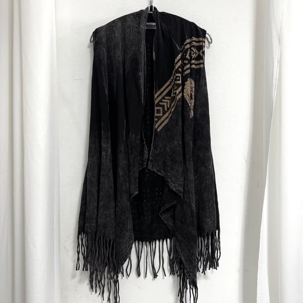 해골 태슬 가디건