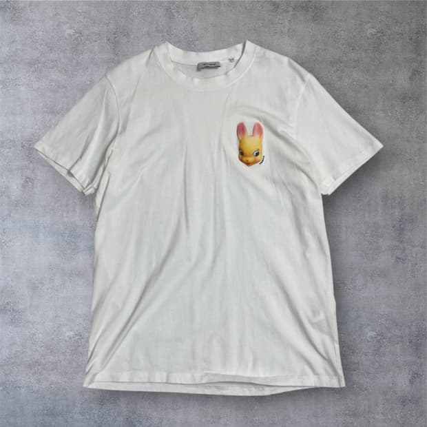 산드로 Sandro 화이트 래빗 그래픽 반팔 티셔츠 M (공용)