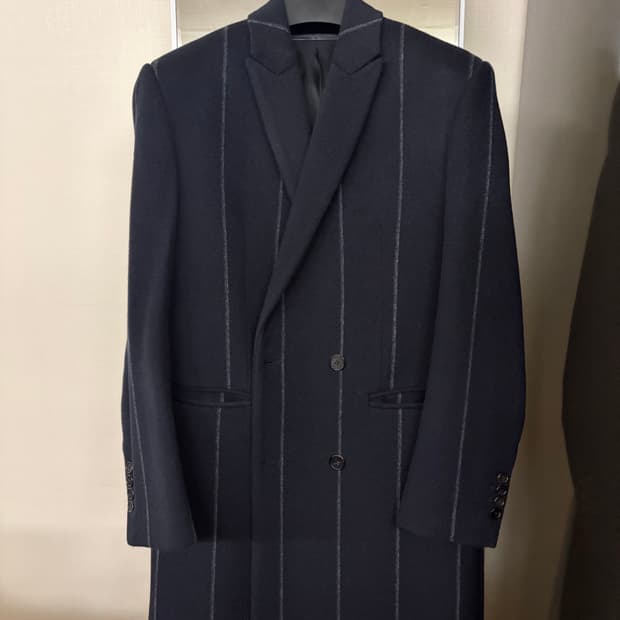 준지 16fw 스트라이프 코트 44