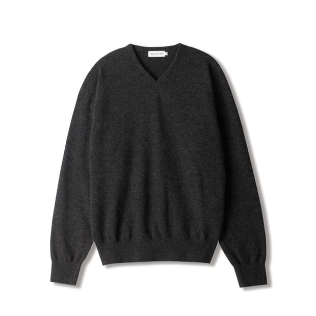 스테디에브리웨어 스탠다드 울 브이 넥 니트 (차콜) 2