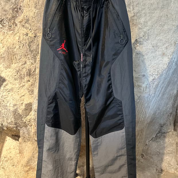 조던 x 오프화이트 우븐 팬츠 블랙